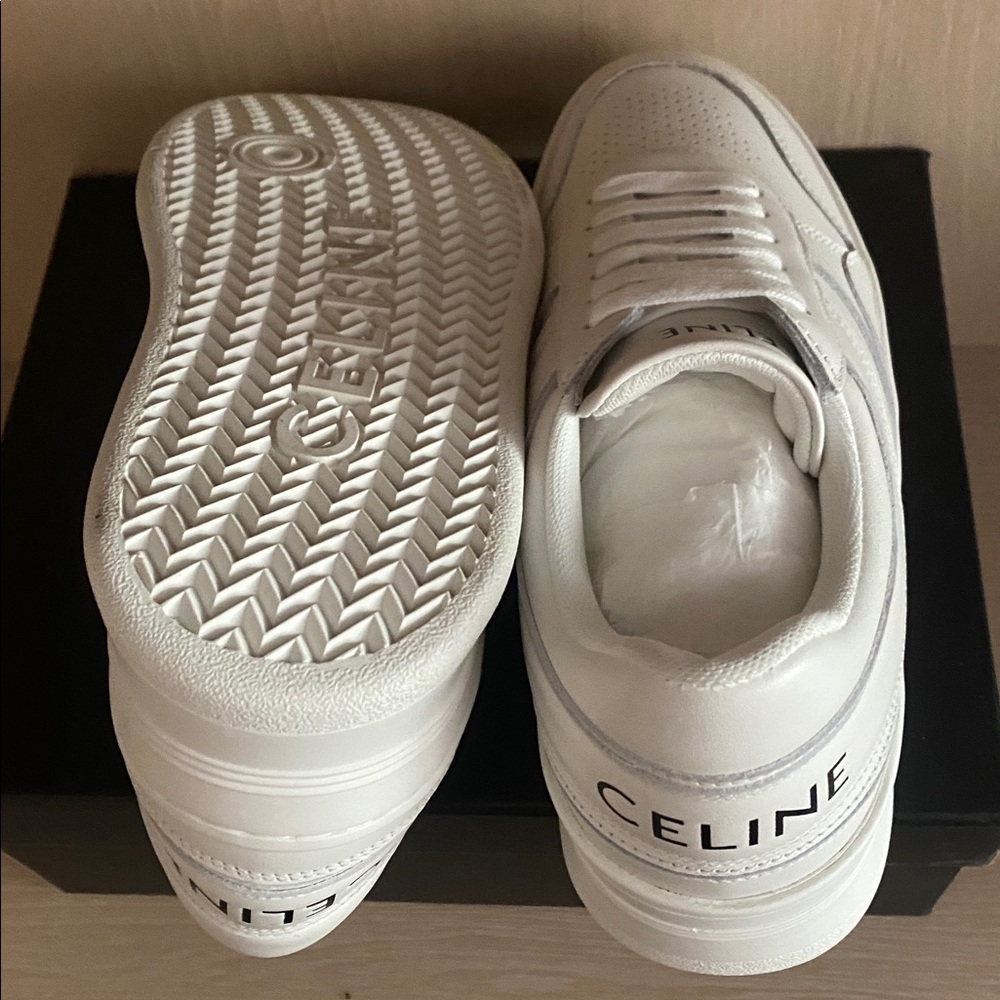 Celine Men's White and Gray Sneakers - Picture 3 of 3
